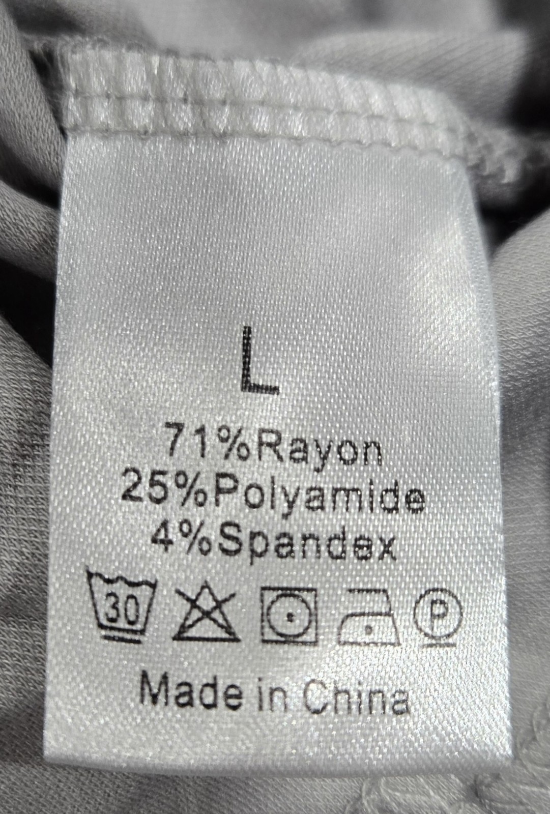 GENERIC UNI-SEX T-SHIRT 71% RAYON, 25% POLYAMIDE, 4% SPANDEX - L - LIGHT GRAY gallery