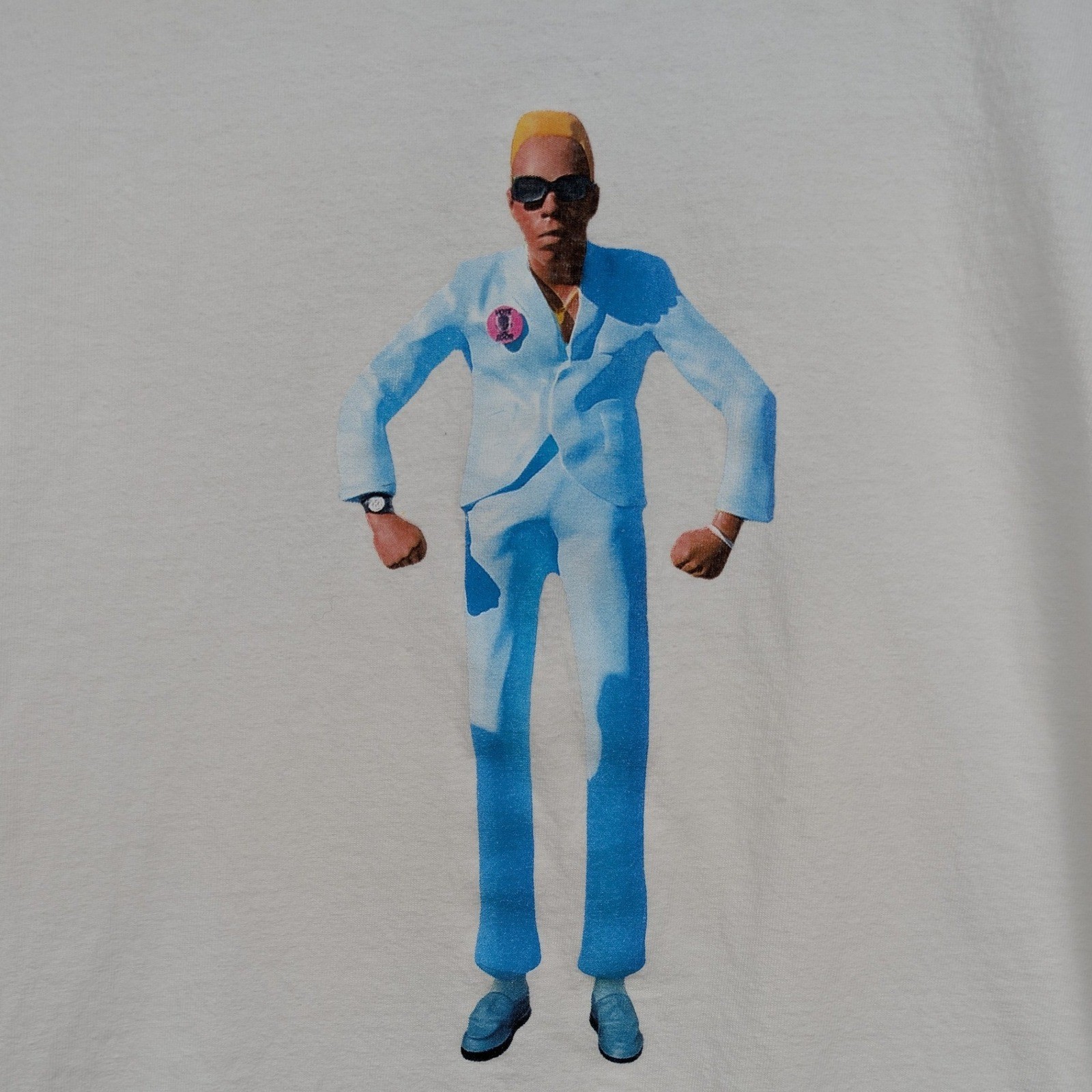 Tyler The Creator Golf Wang T-Shirt Men's S White Blue Suit IGOR Tour Merch gallery