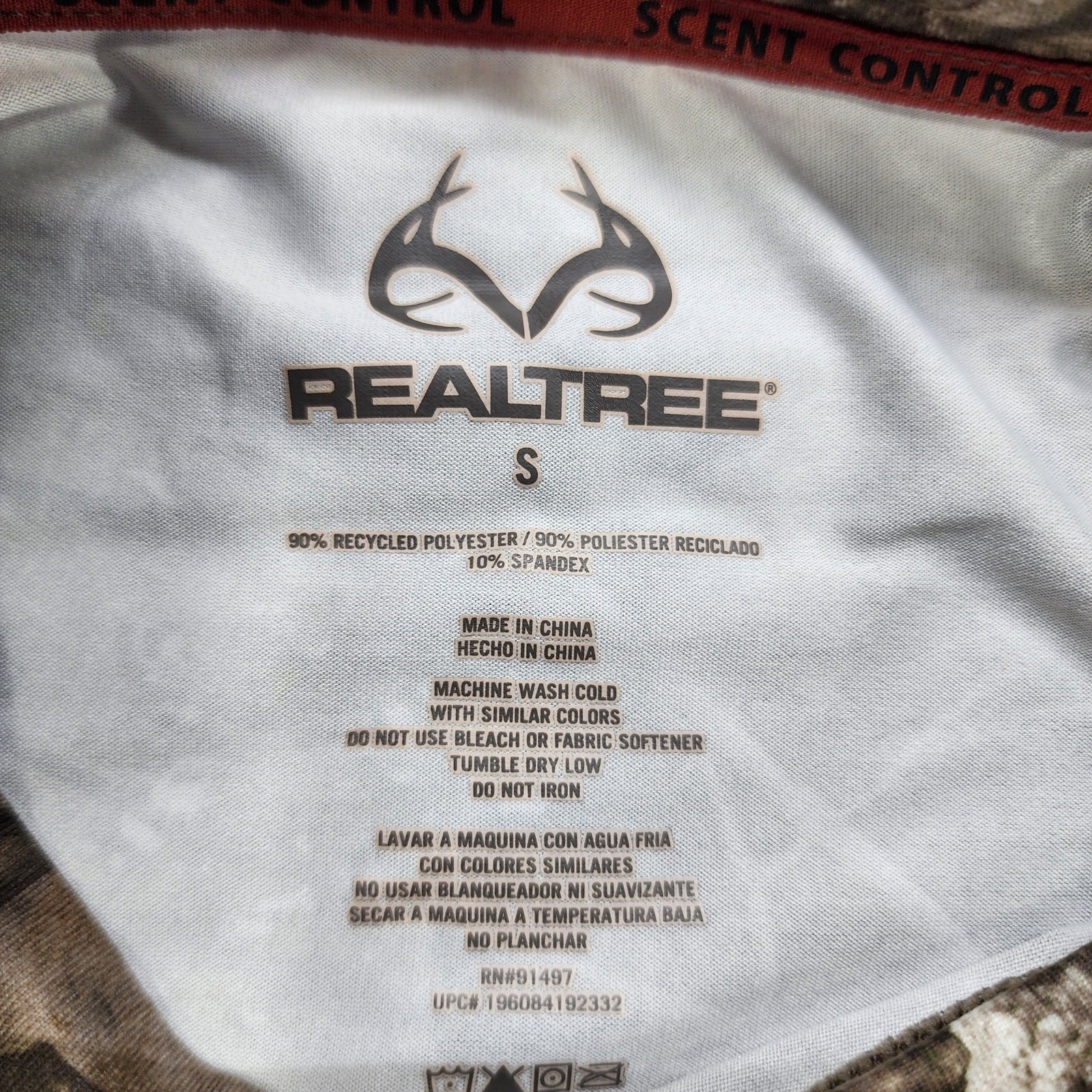 NEW Realtree Shirt Mens S Essential Camo Lightweight Performance Long Sleeve gallery