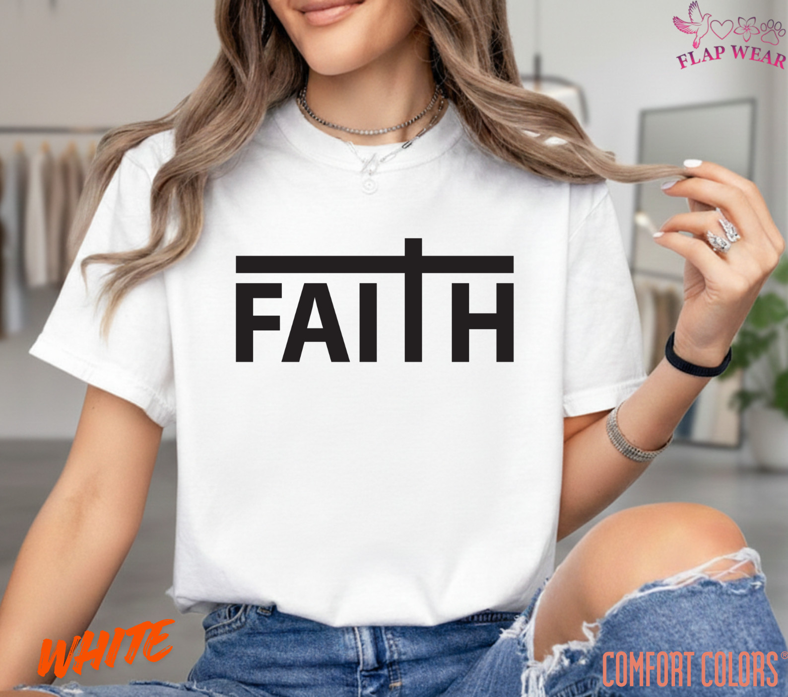 Unisex Faith Cross Christian T-Shirt, Men T shirt,Women T shirt Gift ReligionTop gallery