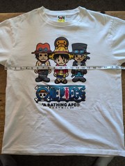 Exclusive Collaboration Bape x One Piece Ace Luffy Sabo Milo Tee Release…