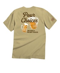 Crazy Shirts Pour Choice – Beer Dyed Short Sleeve Crewneck Mens T-Shirt M NWT