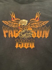 Men’s Biker Boxy Harley Eagle Style Tshirt Sz Medium Distressed Look NWT