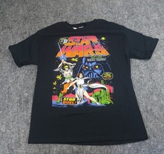 Star Wars Classic Poster Retro Unisex T-Shirt 80s Style Size M Medium
