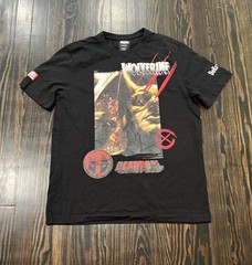 Marvel Dekryptic Wolverine x Deadpool T Shirt Men’s Large Black Cotton