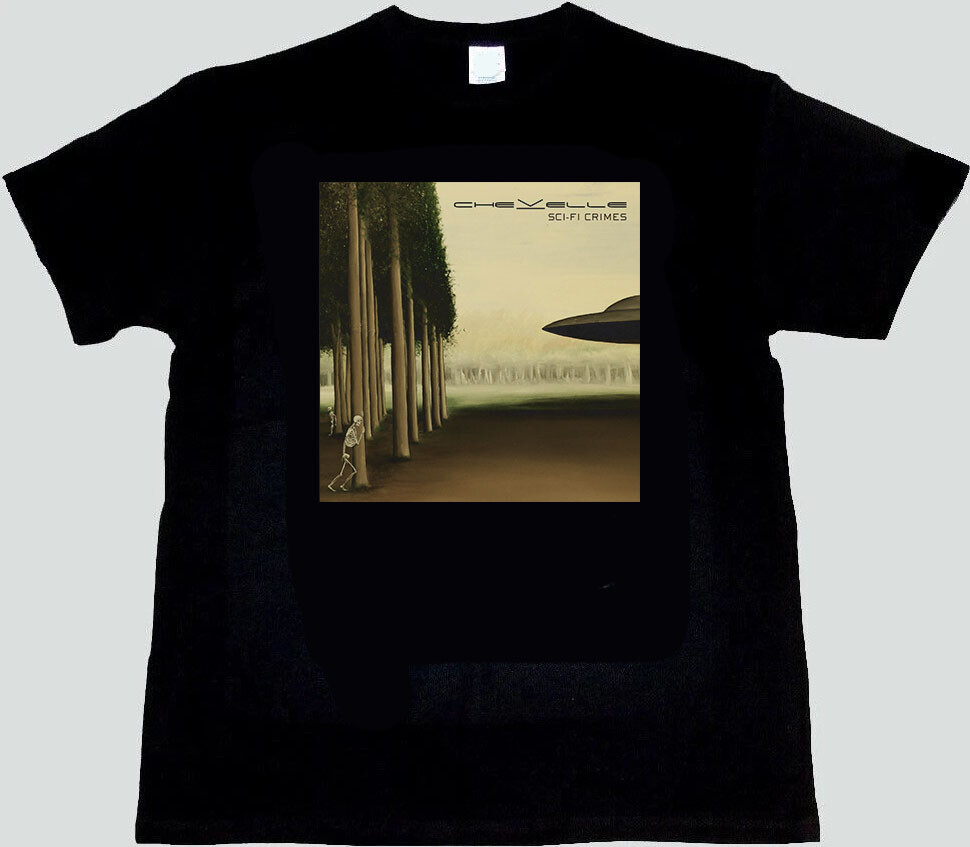 HOT Chevelle Sci Fi Crimes 1 Album Cover T-Shirt Black