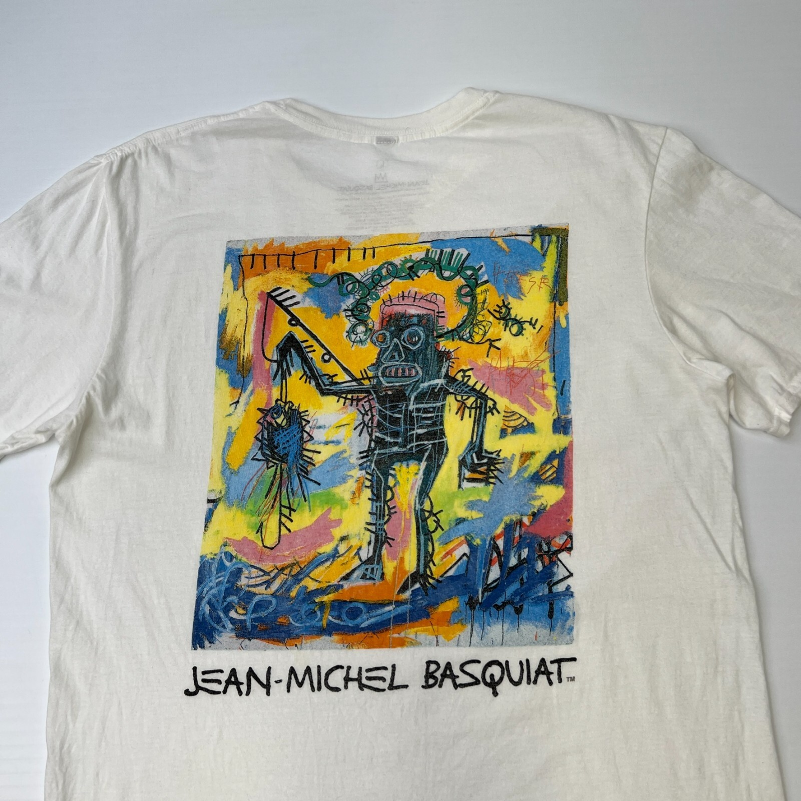 Jean Michel Basquiat Shirt Men Large Art Fishing Robot Retro Work Party Core Go gallery
