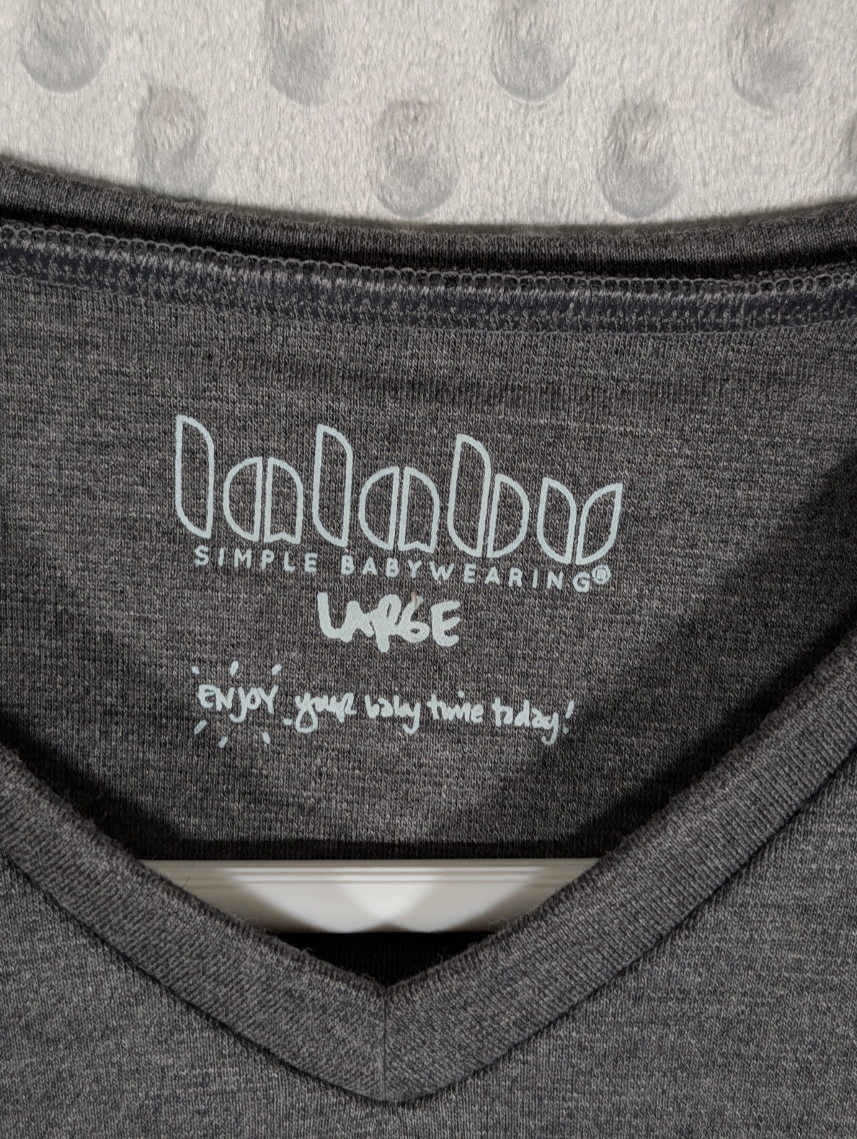 Lalabu Dad Shirt Men's Large Gray Baby Carrier Kangaroo Pouch Newborn Infant gallery