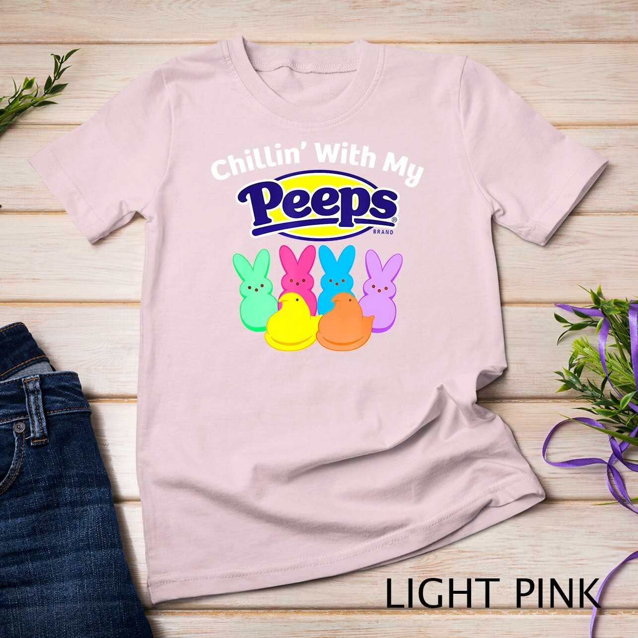 Peeps Easter Chillin' With My Peeps T-Shirt Unisex T-shirt gallery