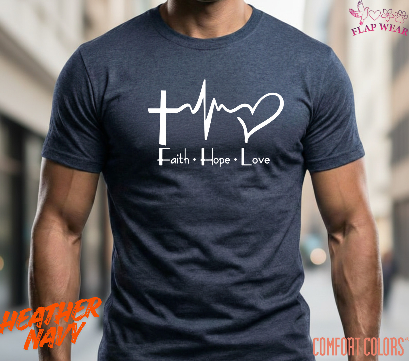 Unisex Faith Hope Love T-Shirt T shirt Men T shirt Women valanity day Romantic gallery