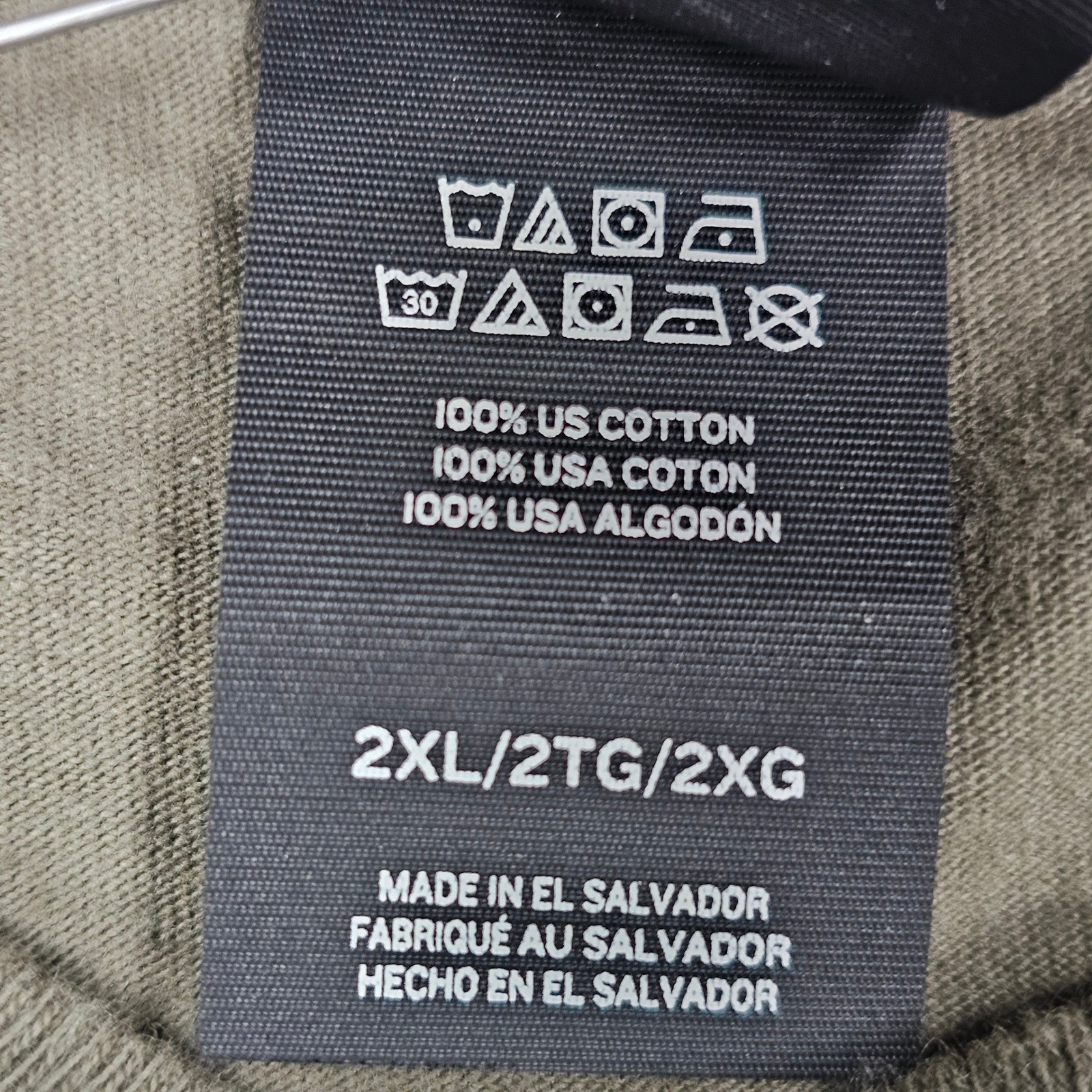 Hanes Beefy-T Blank T-Shirt 2XL Olive Green Heavyweight 100% Cotton Men's 2X gallery