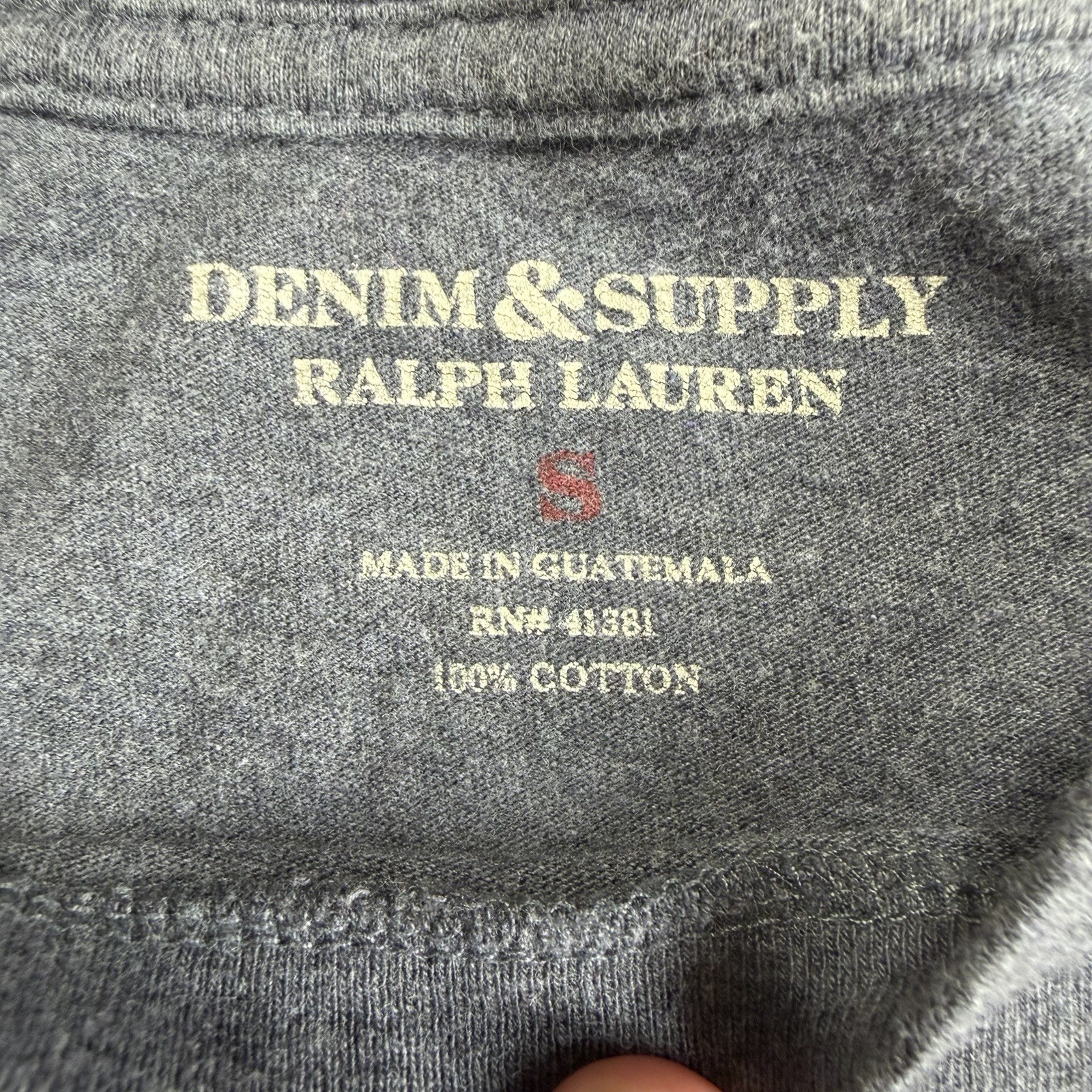 Ralph Lauren Denim & Supply Shirt Mens Small Motorcycle American RL67 Retro Gray gallery
