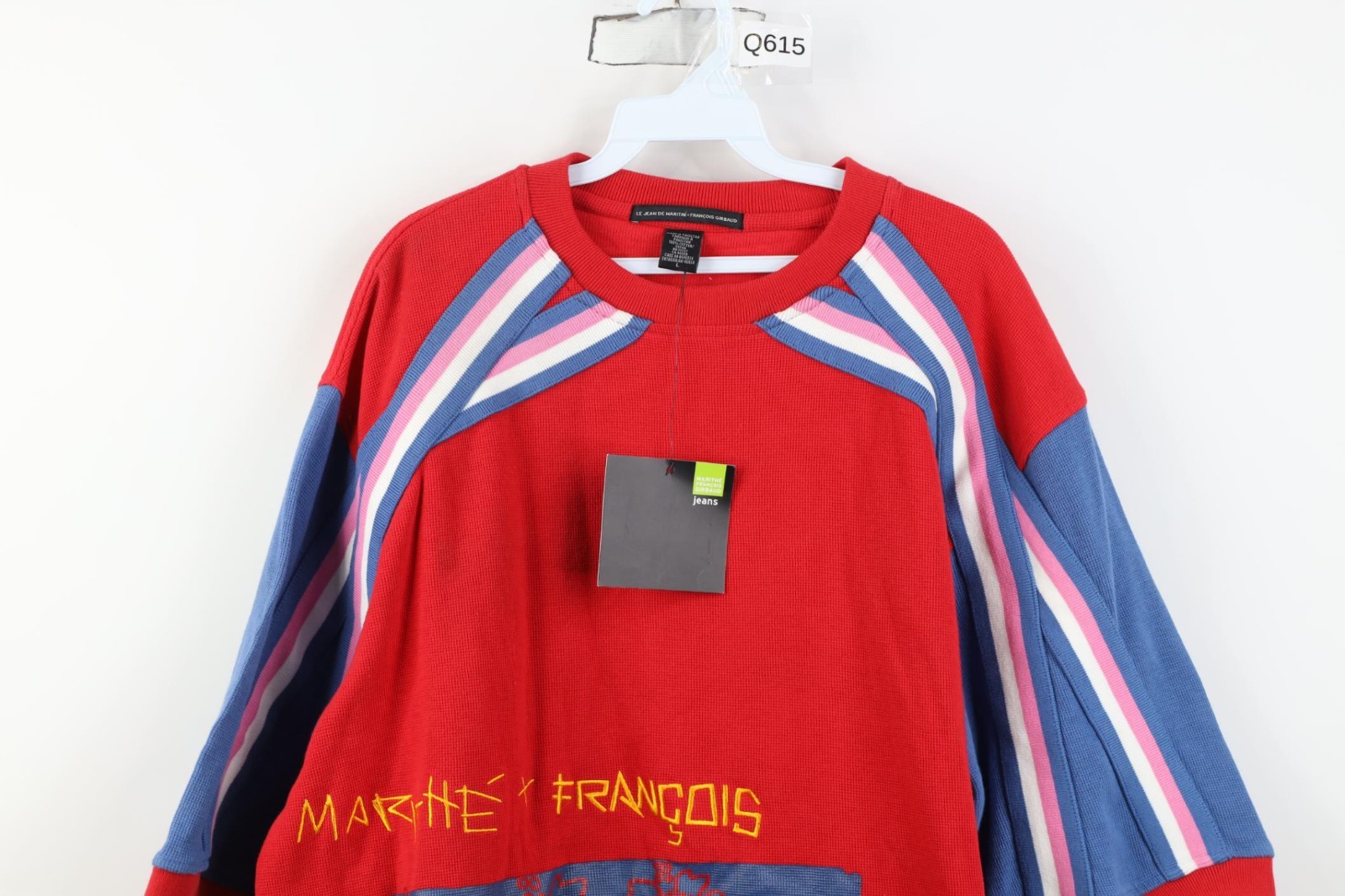 Deadstock Vtg 90s Marithe Francois Girbaud Mens Large Baggy Thermal Knit T-Shirt gallery