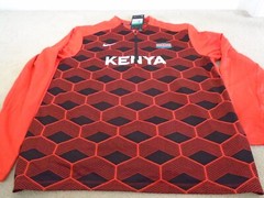 Nike Running Team Kenya XL Half Zip Pullover Red Dri-fit Element Black