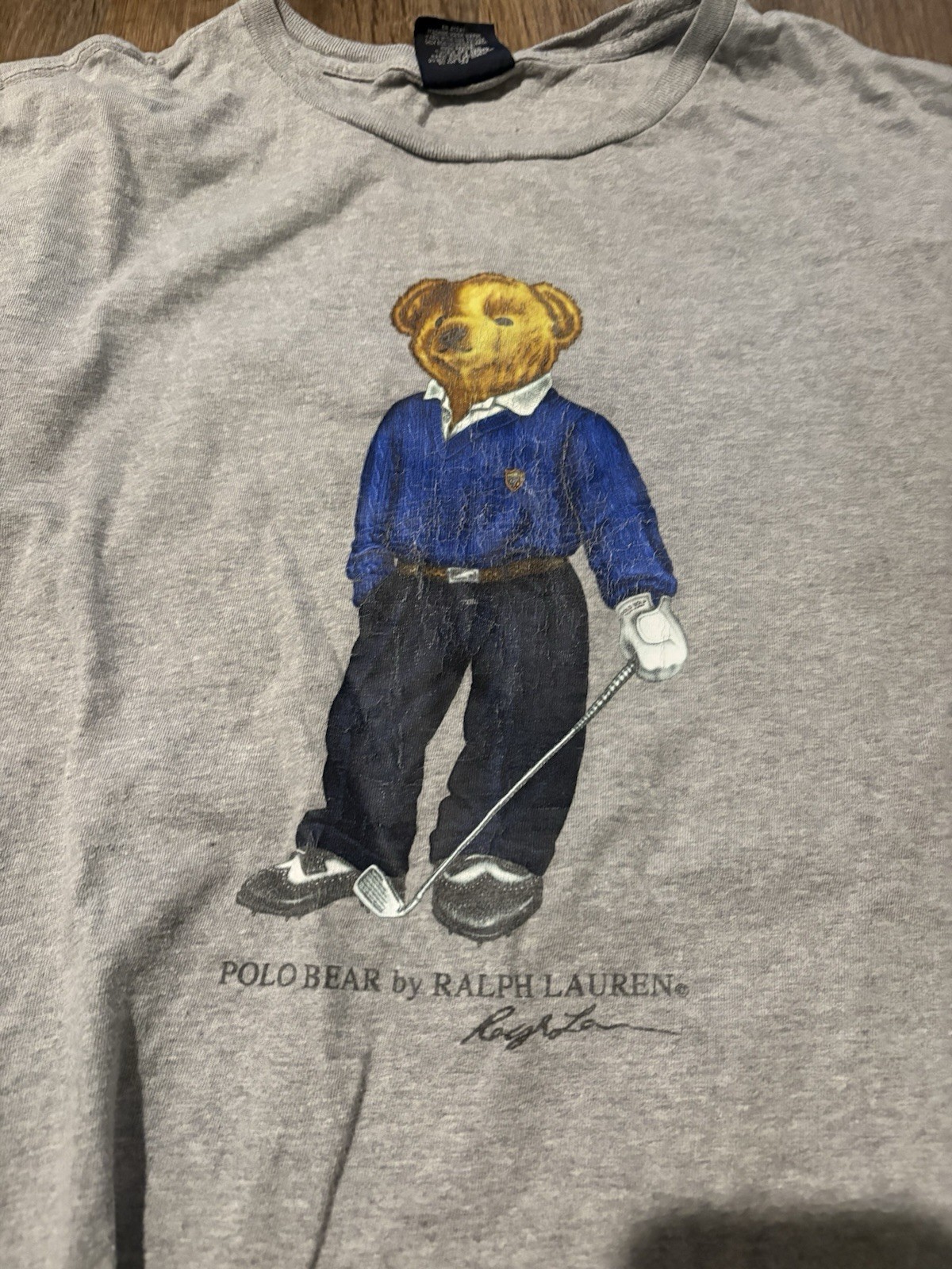 Lot Of 2 Polo Ralph Lauren Golf Classic Preppy Vintage Bear T-Shirt Size Large gallery