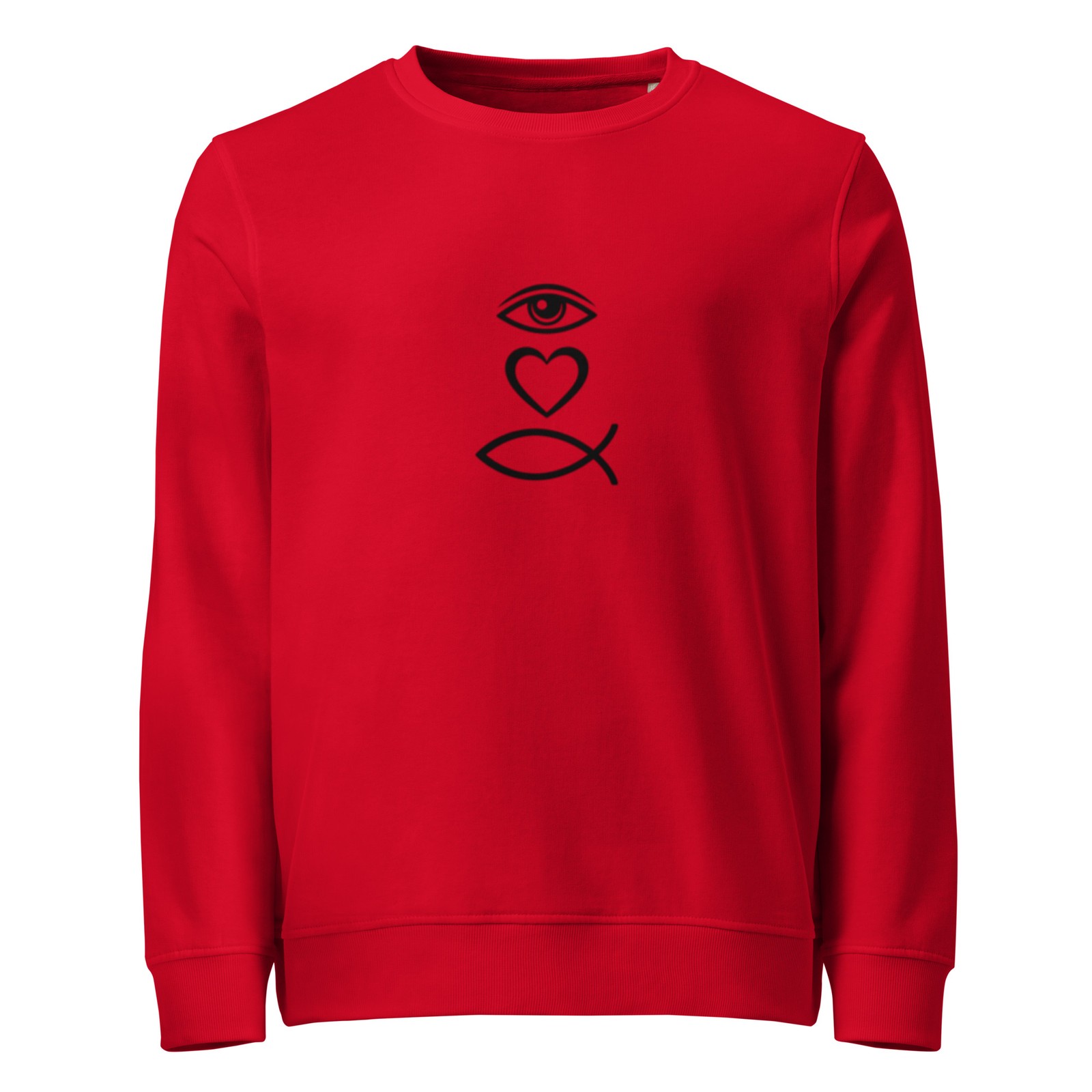 I LOVE JESUS organic sweatshirt