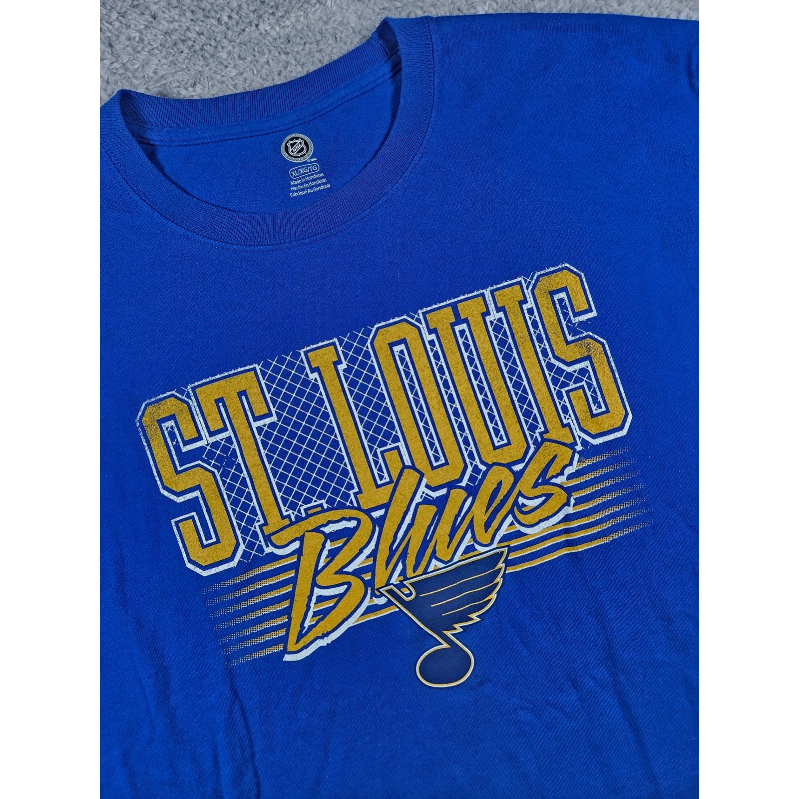 NHL St. Louis Blues T-Shirt XL Blue Mens Short Sleeve Graphic Tee Cotton gallery
