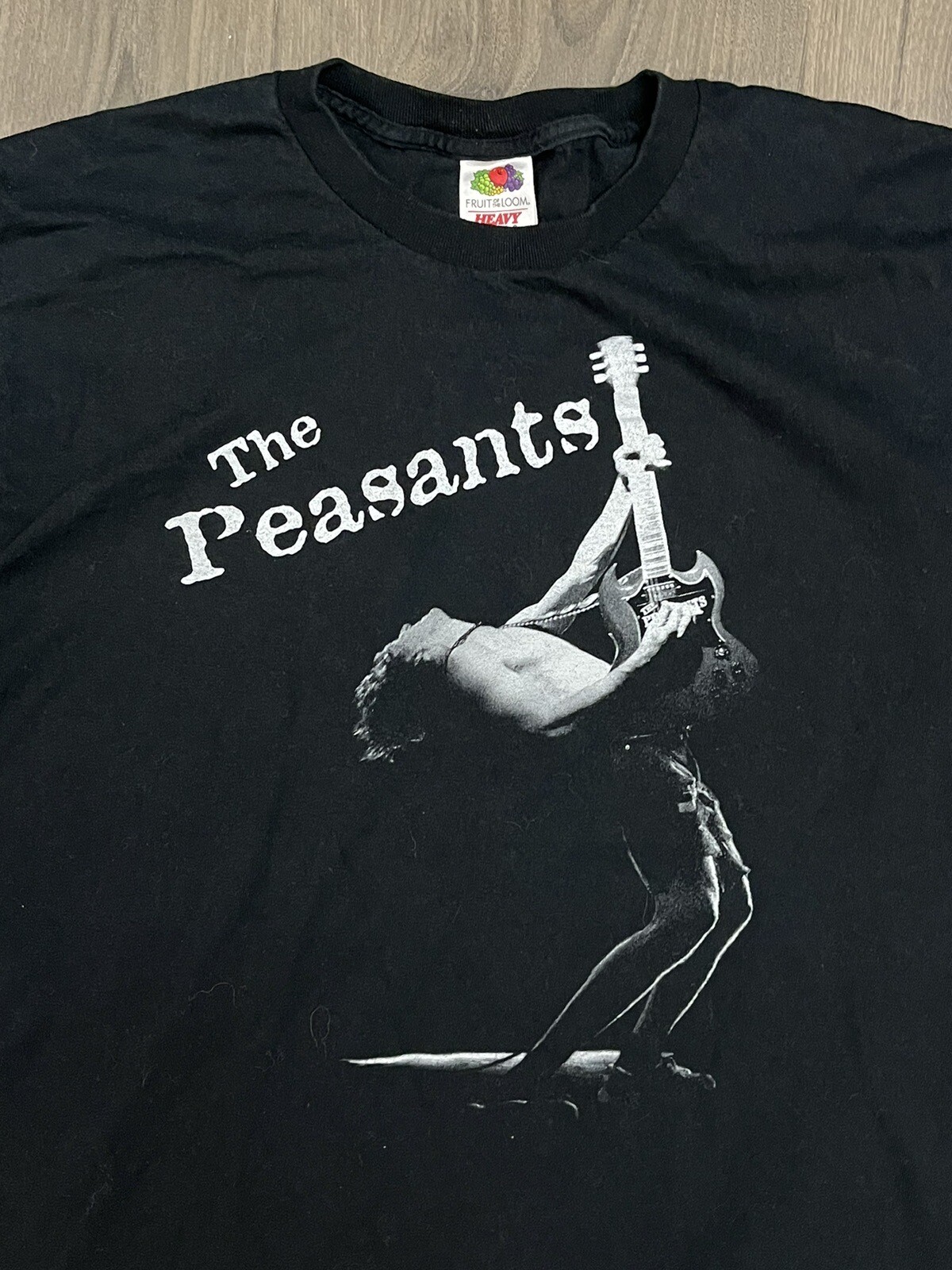 The Peasants T Shirt Vintage Black Large Indie Rock Boston Band Tee gallery