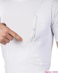 Unisex Lightweight Concealed Holster Tactical High Ammo Short Sleeved T-Shirt