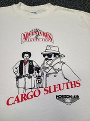 Vintage Horizon Air Shirt Size Large Cargo Sleuths Airlines Flying Pilot 90’s