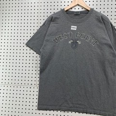 Vintage West Point Shirt Gray Short Sleeve Mens Large Short Sleeve 22×29
