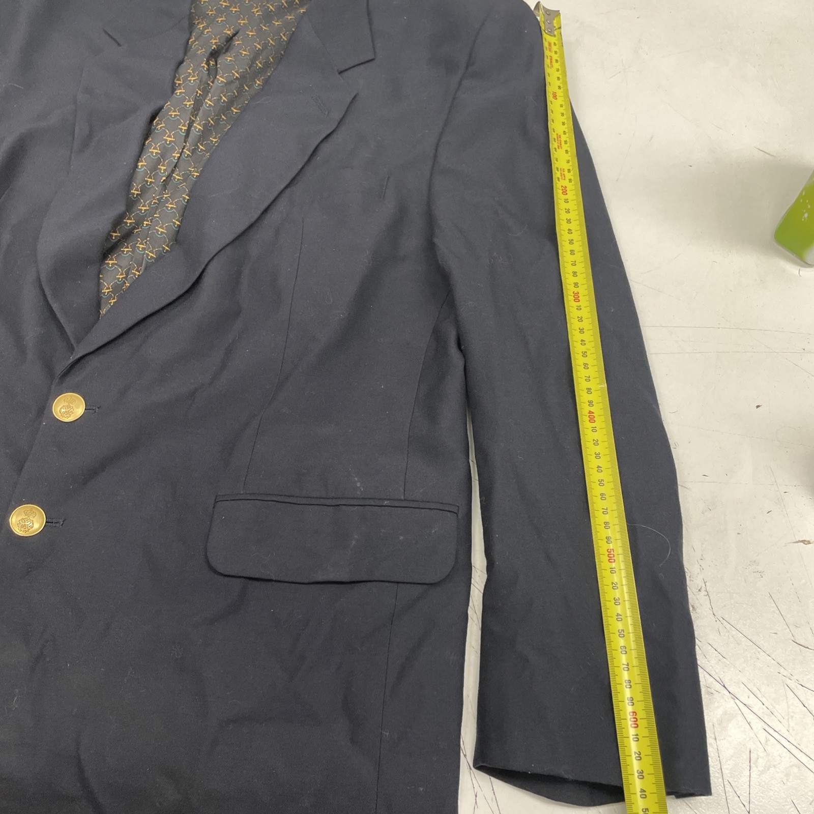 ORIGINAL RETRO MENS Navy Blue Royal Govt Blazer Suit Jacket Boat Fletcher Jones gallery