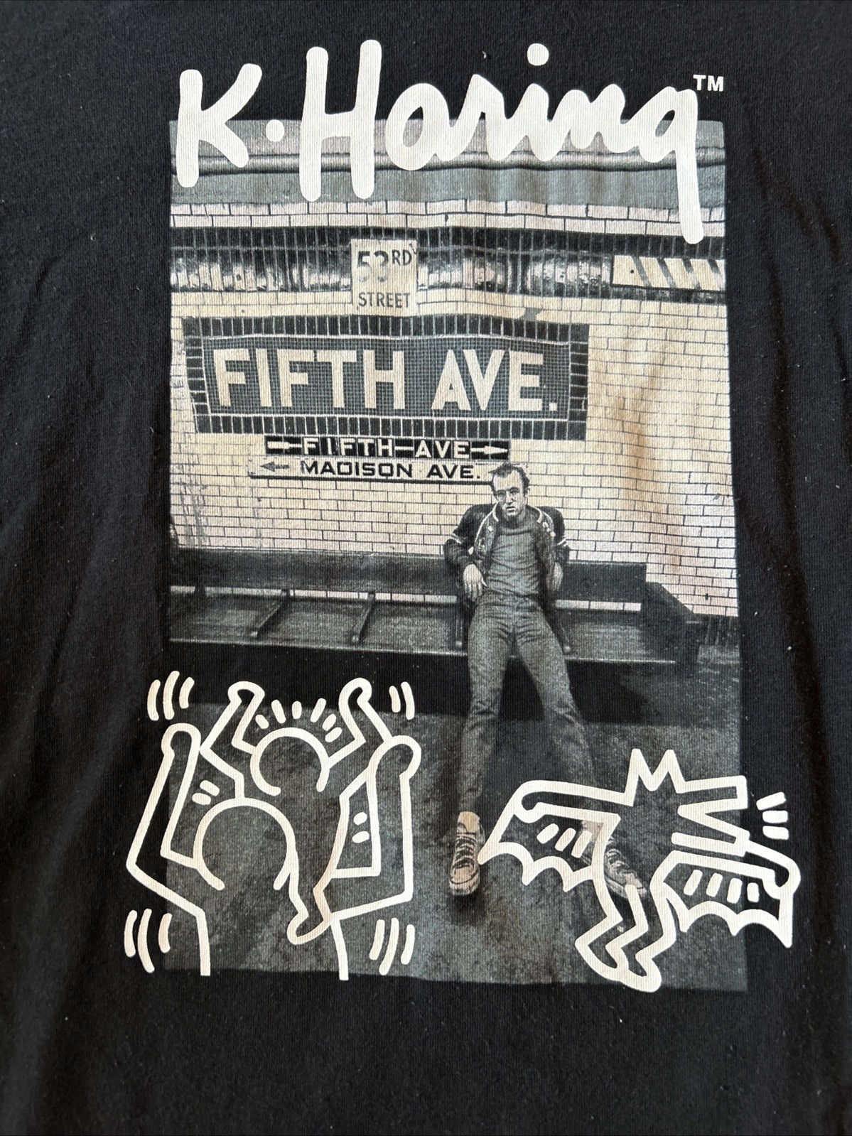 SPRZ NY Keith Haring Fifth Ave T Shirt Size Medium gallery
