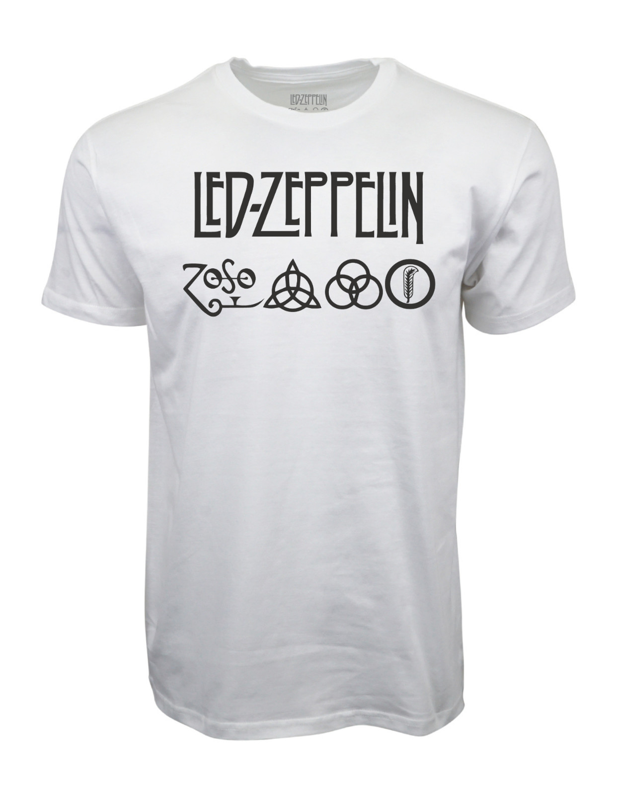 LED ZEPPELIN ZOSO LOGO T SHIRT WHITE TEE gallery