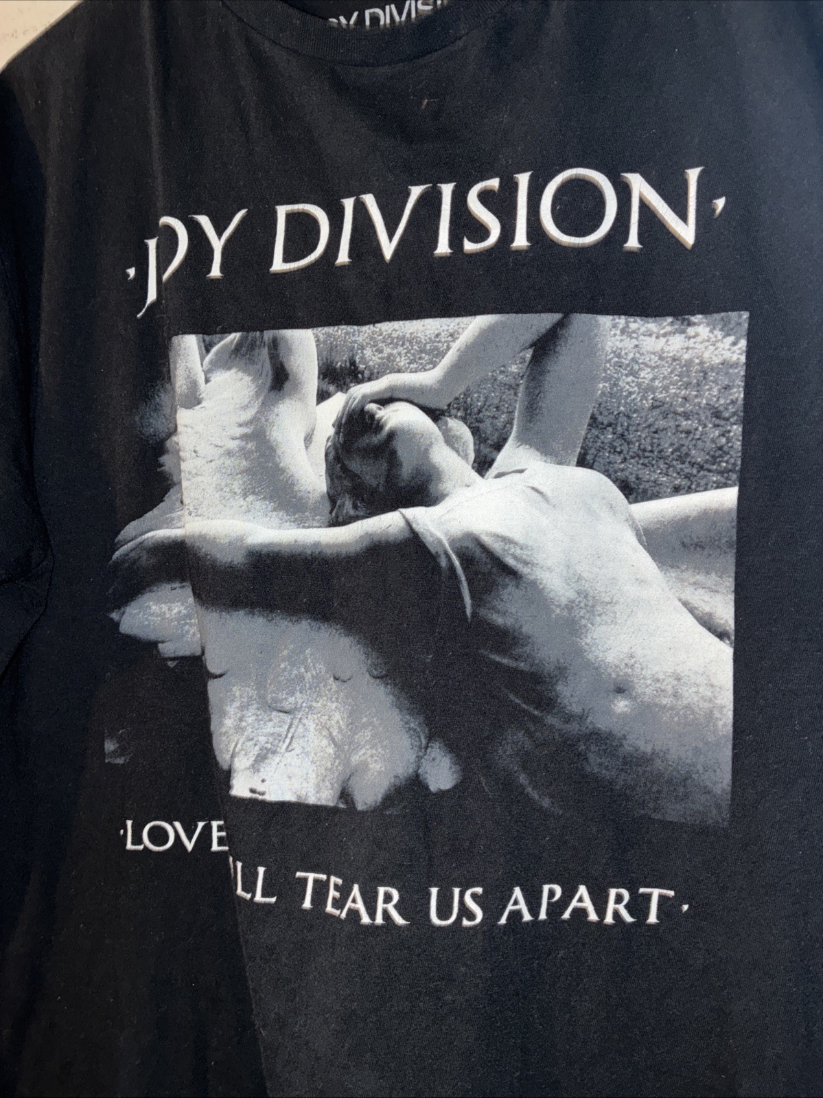 Joy Division Love Will Tear Us Apart T Shirt Black Size Large Band Tee gallery