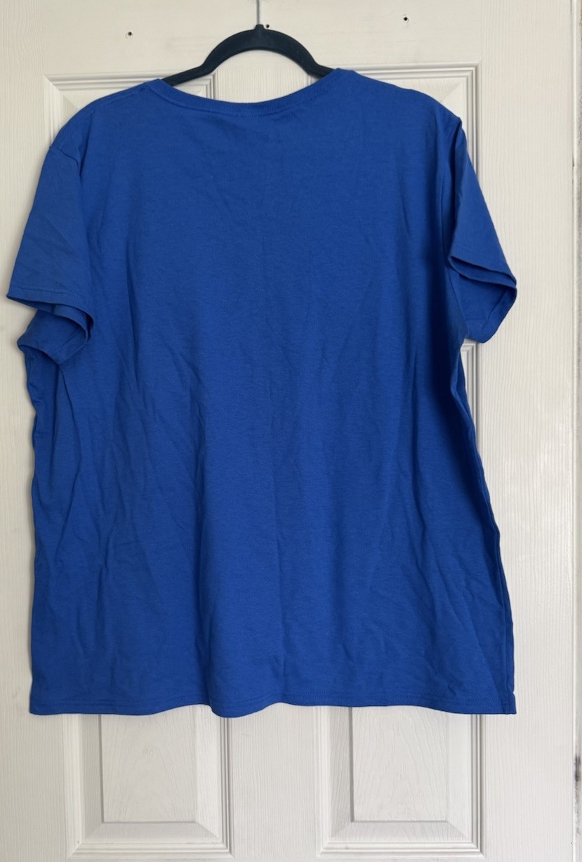 NWOT Fanatics Womens Blue Air Force AF Graphic Logo Sleeve T-Shirt 2XL gallery