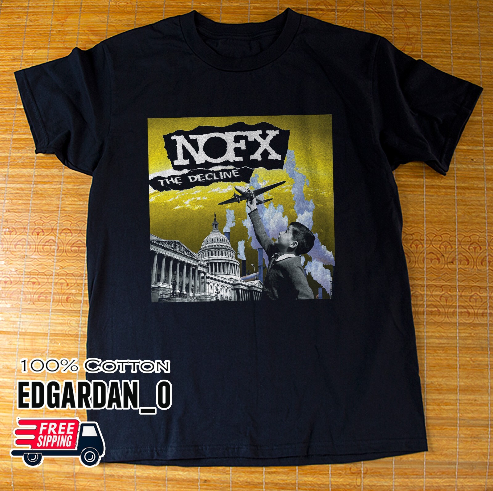 NOFX – The Decline Album 90s T-Shirt Free Shipping