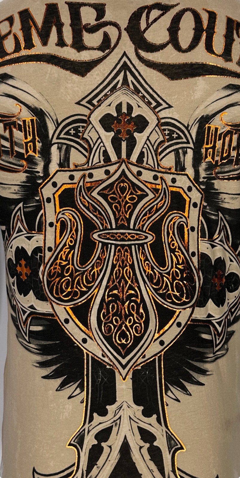 Xtreme Couture by Affliction Men's T-Shirt LOCKDOWN Biker Cross S-3XL gallery