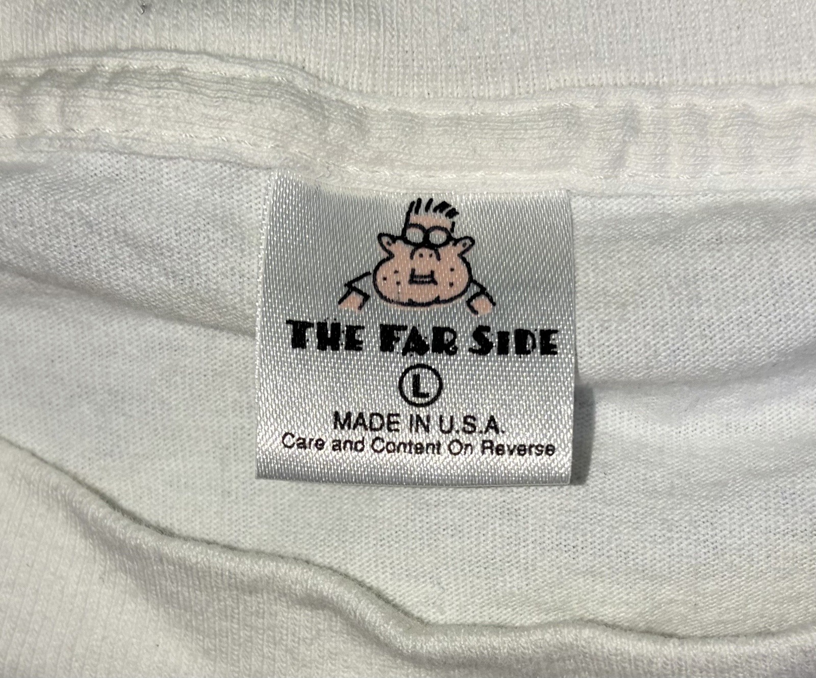 Vtg Far Side Shirt Woodland Official Authentic Single Stitch USA Mens Size Large gallery