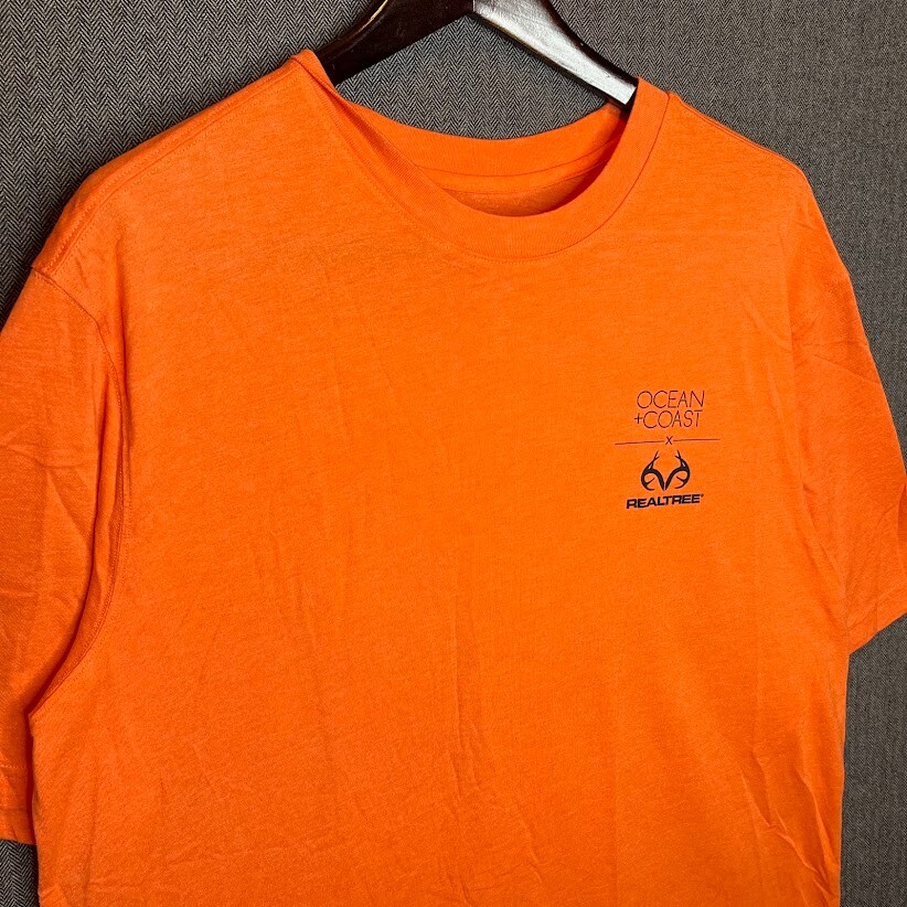 Ocean + Coast Realtree Tshirt Men's XLT Orange Hunt Outdoor Beach Sports gallery
