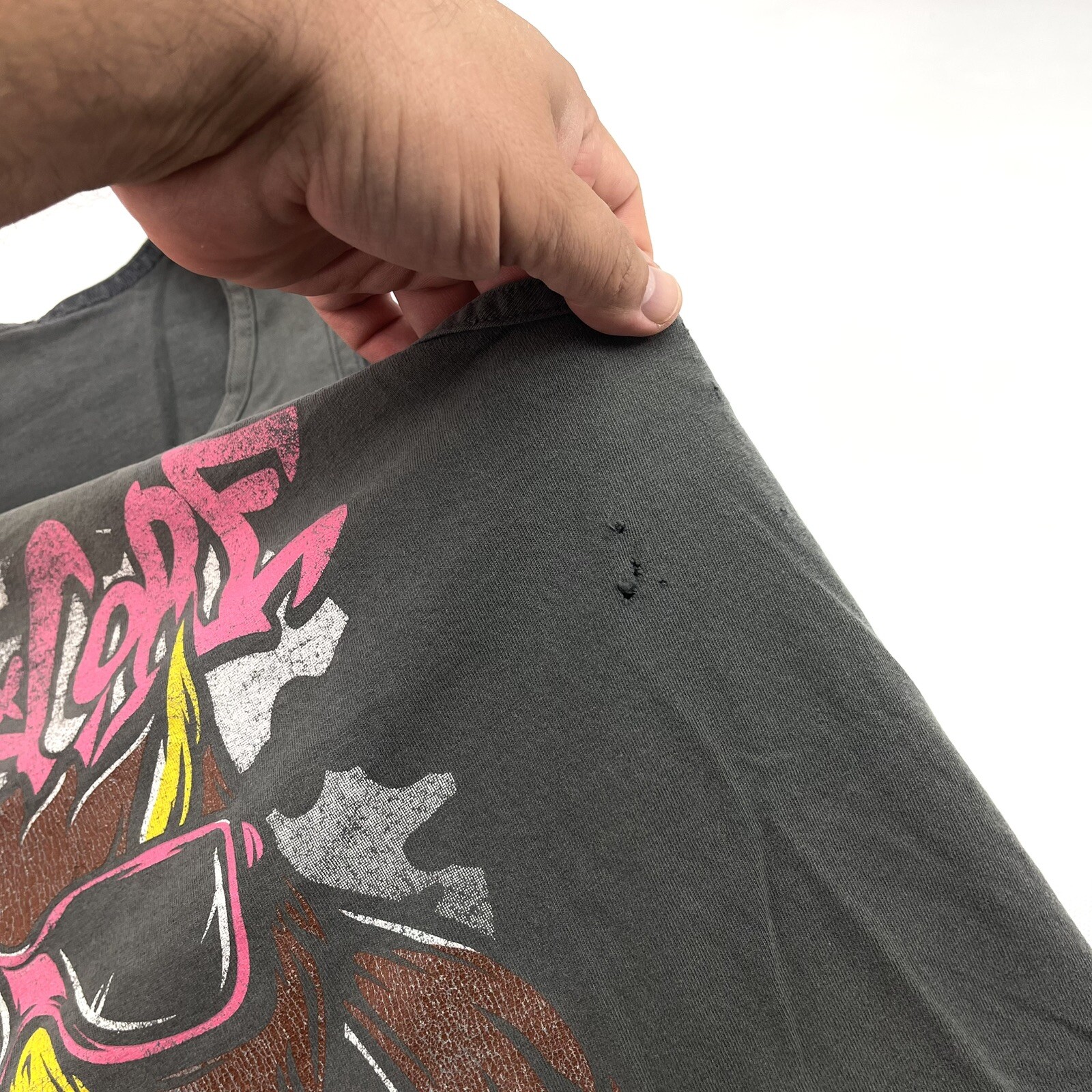 Koala x Core Cool OWL Graphic Vintage Dark Gray Tank T-Shirt Men's Size S Casual gallery