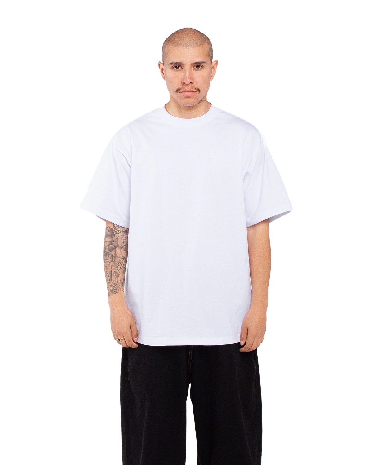 Pack Of 6 Shaka Wear MHS Mens Short Sleeve Max Heavyweight Oversized T Shirt