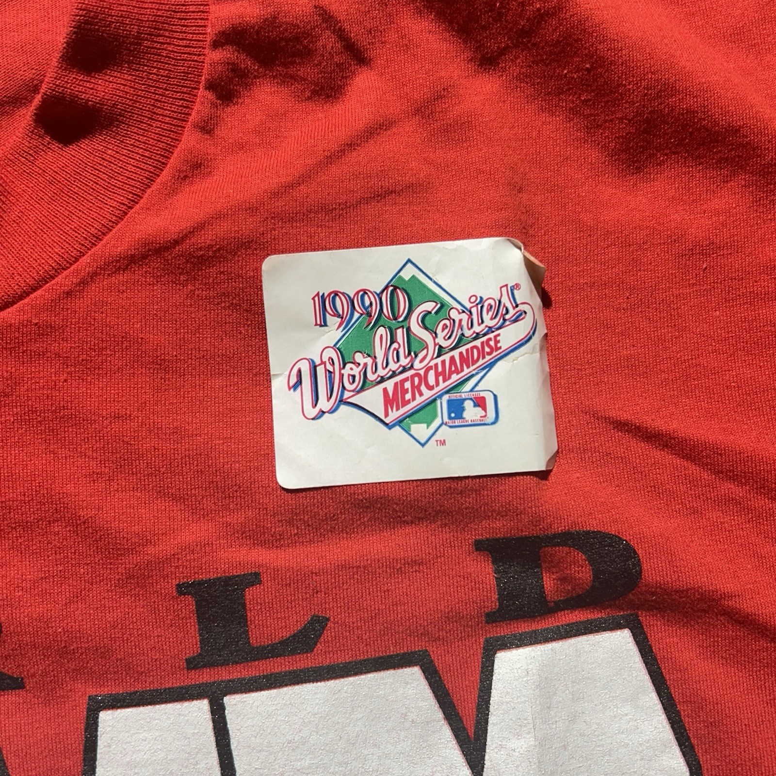 Vintage Cincinnati Reds 1990 World Series Champions Shirt Men’s Size Large gallery