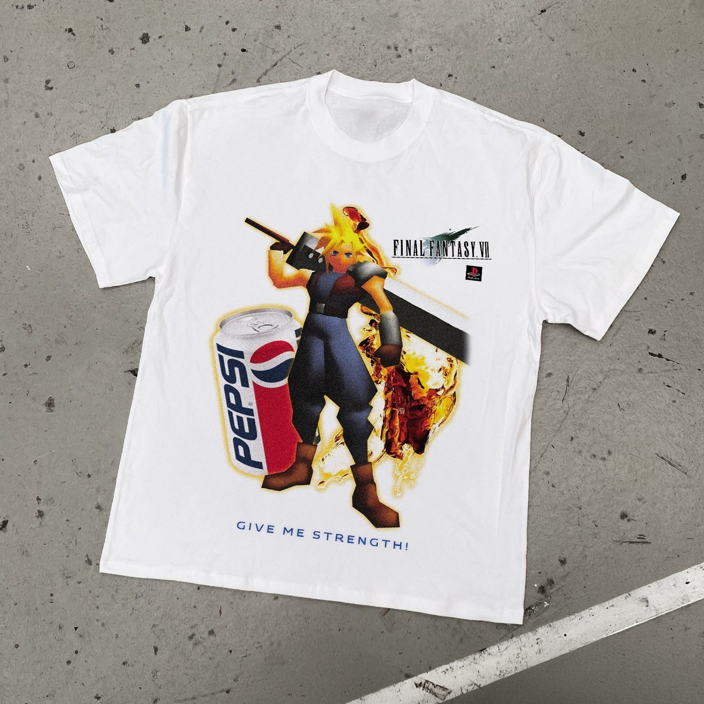 90s NOSTALGIA ‘FINAL FANTASY VII x PEPSI C0LA’ UNISEX T-SHIRT S-5XL