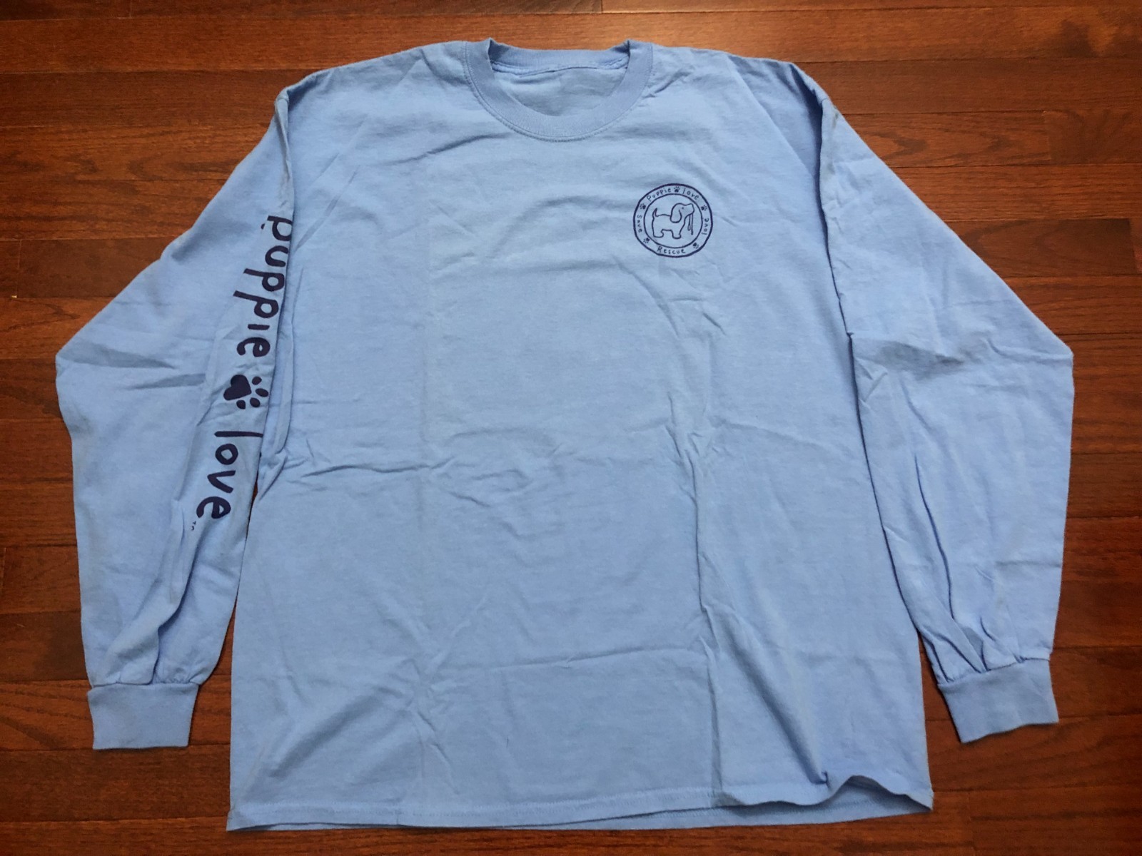 PUPPY LOVE L/S T SHIRT MENS XL BLUE SAVE LOVE RESCUE DOG SOUTH CAROLINA FLAG gallery