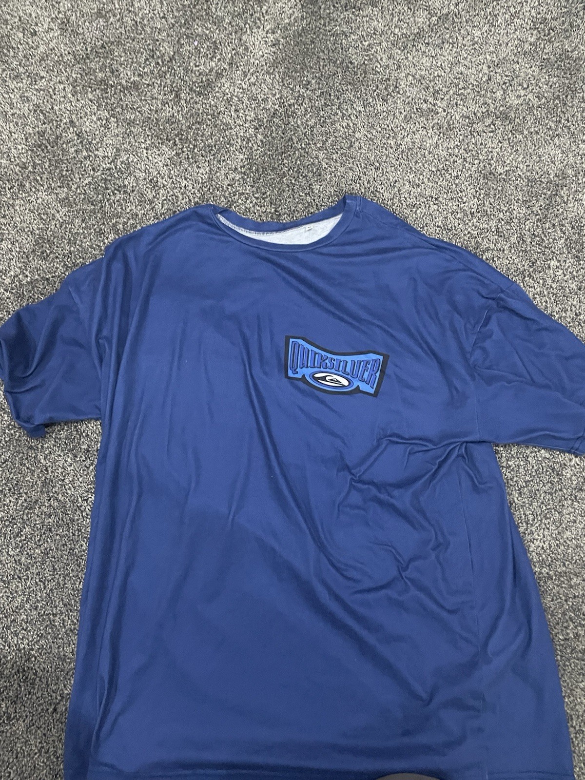Quiksilver Men’s L Blue Graphic Logo Crew Neck Short Sleeve Lightweight Tee gallery