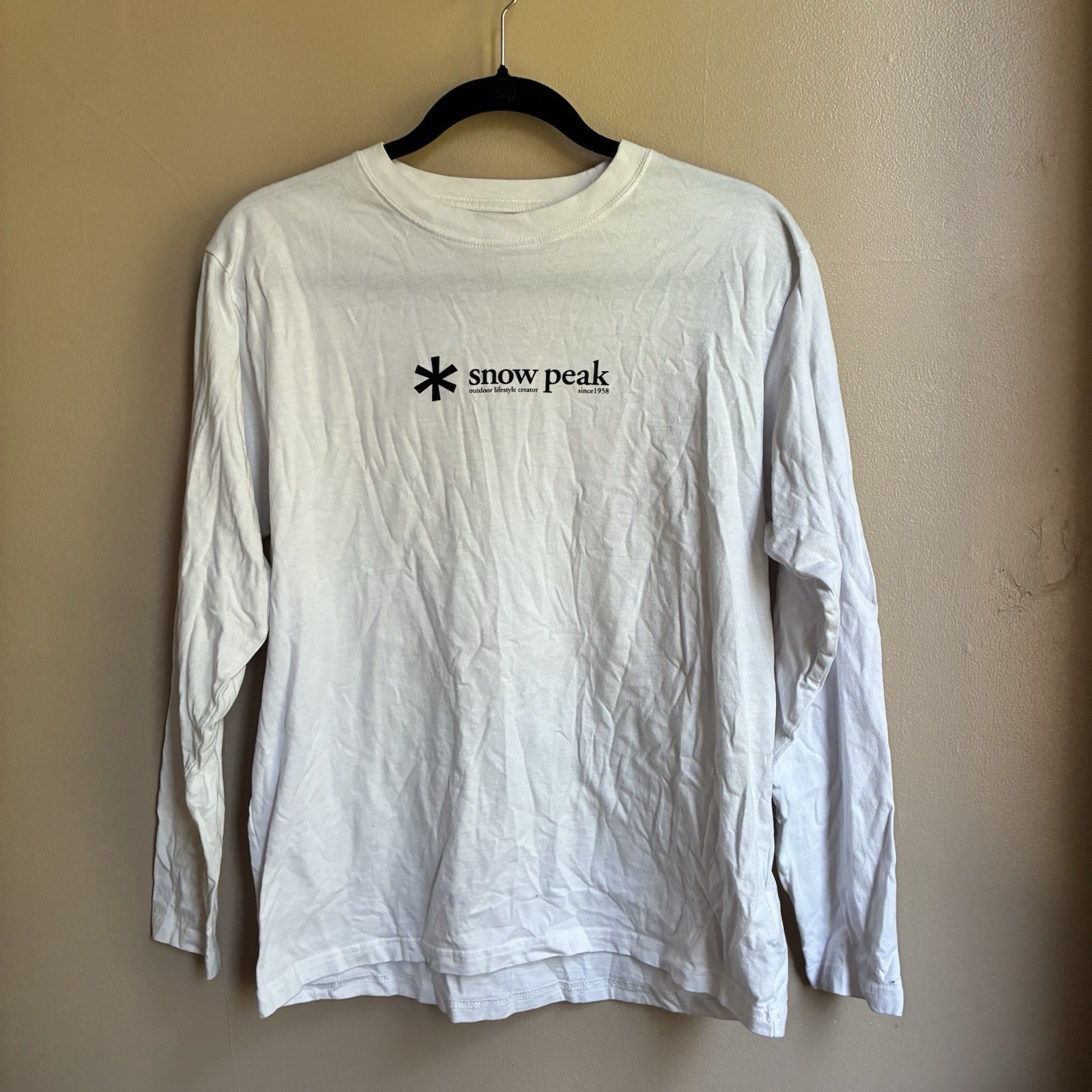 New Without Tags Snow Peak 100% Cotton Longsleeve Lightweight Shirt Men's Medium gallery