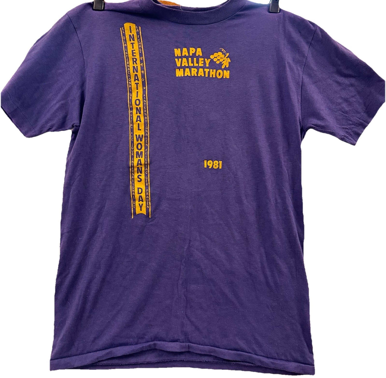 Napa Valley Marathon Shirt Mens Large 1981 Single Stitch Vintage 80S Tshirt gallery