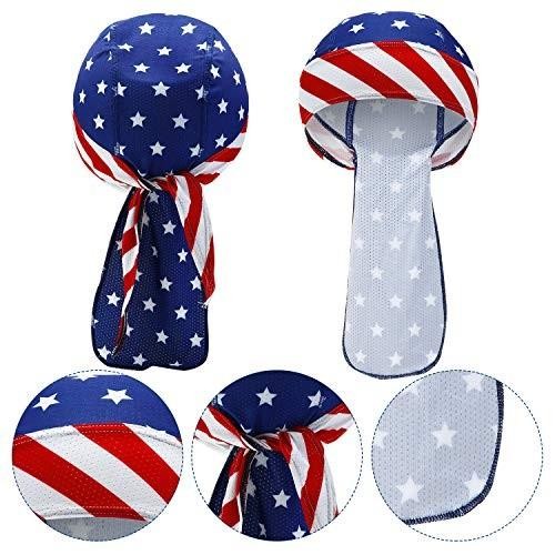 3 Pcs Do Rags Dew Rag Skull Caps for Men Bandana Beanie Hats Pirate Hats Cycling gallery