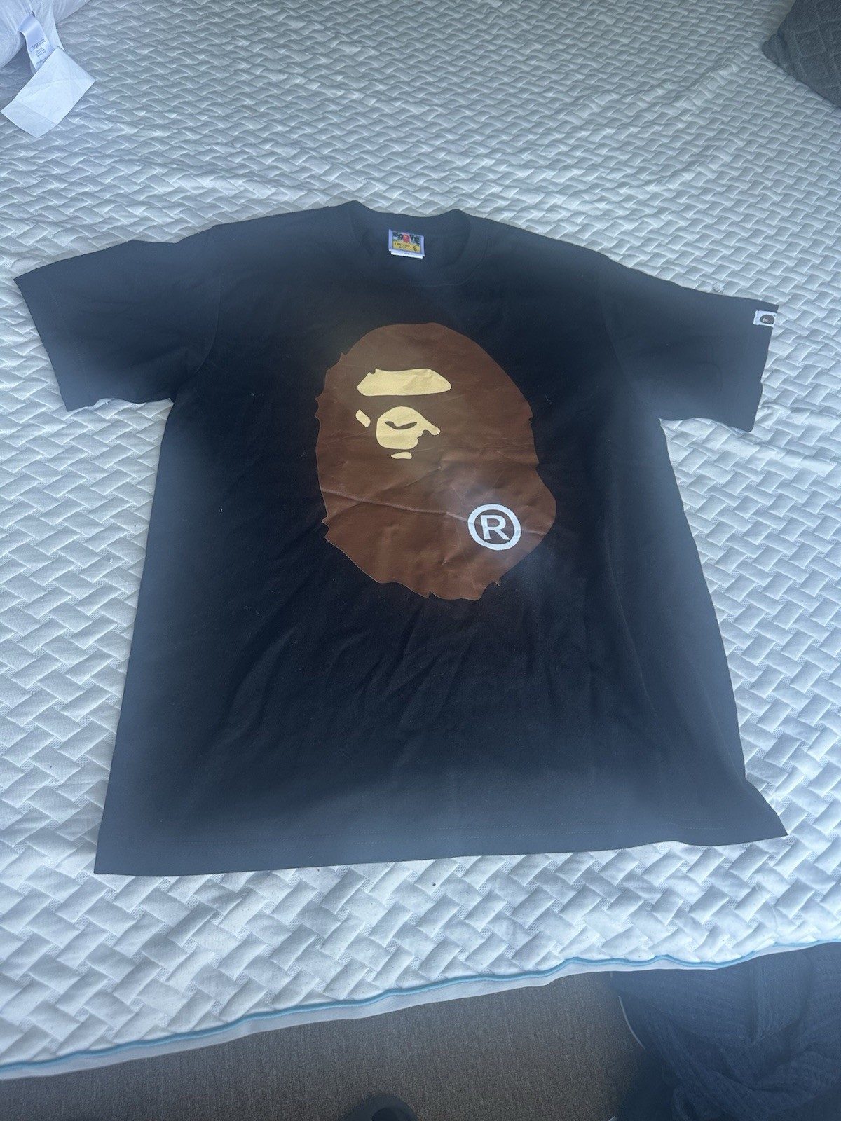 A Bathing Ape BAPE Big Ape Head Short Sleeve Crew Neck T-Shirt Black (Size S) gallery
