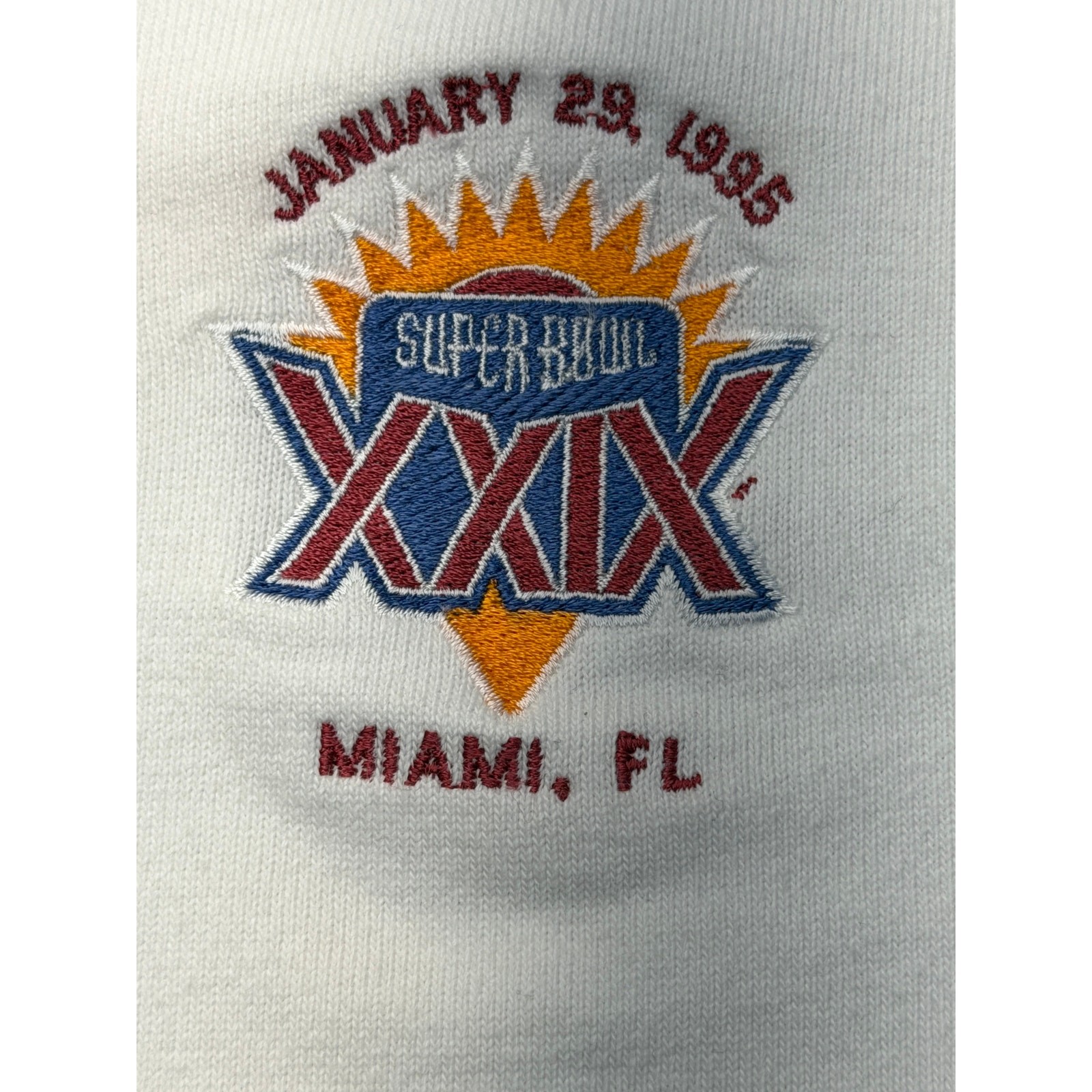 Vintage Super Bowl XXIX Miami Polo Embroidered Rugby Style gallery
