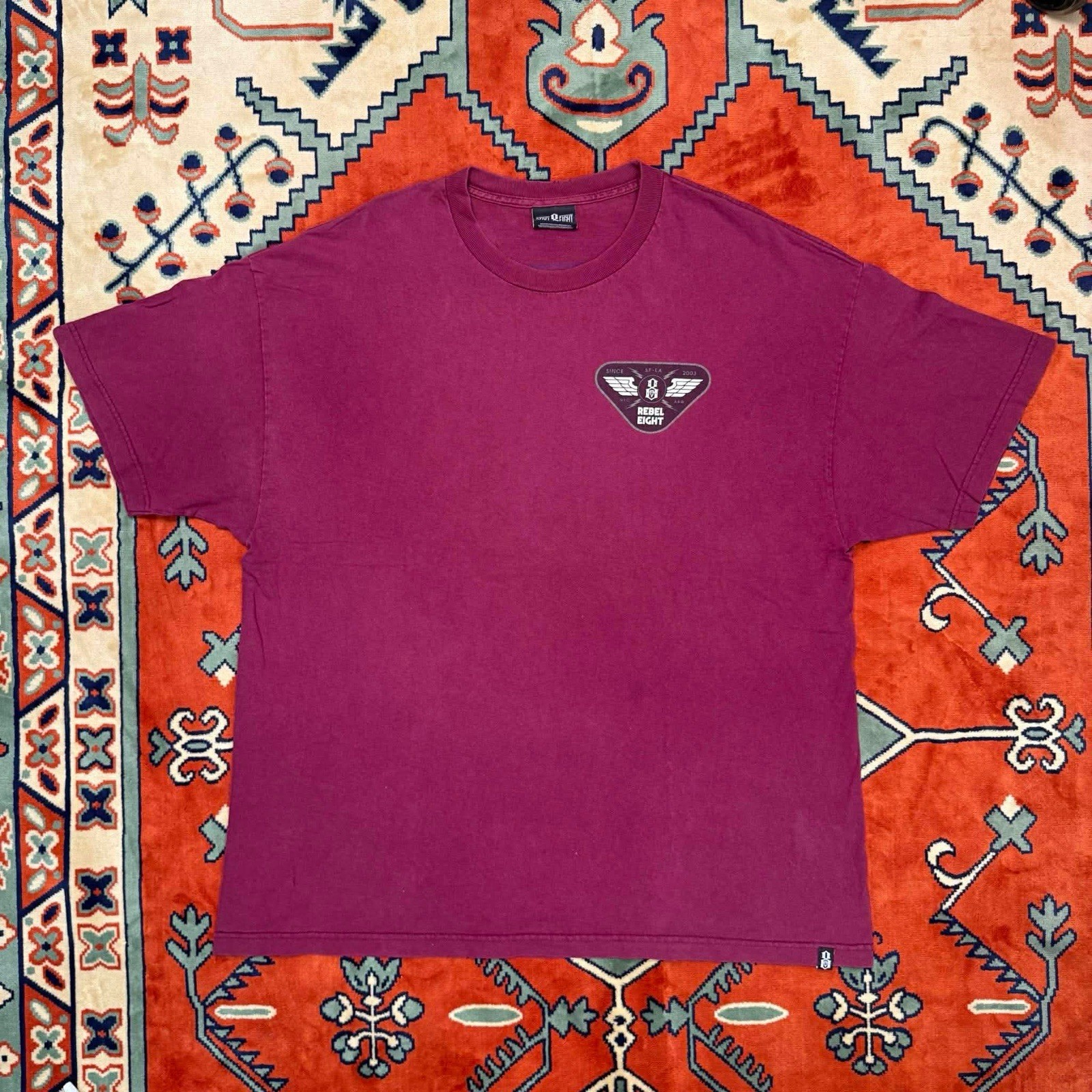 Rebel8 Rebel Eight Maroon T-Shirt Men's 2XL gallery