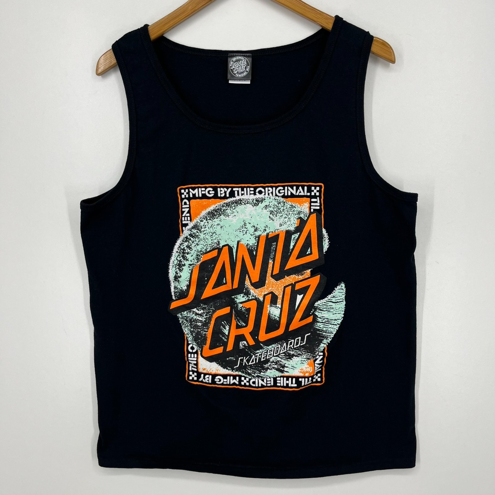 Santa Cruz Skateboards Tank Top Men's Size L Black Graphic Logo Sleeveless gallery