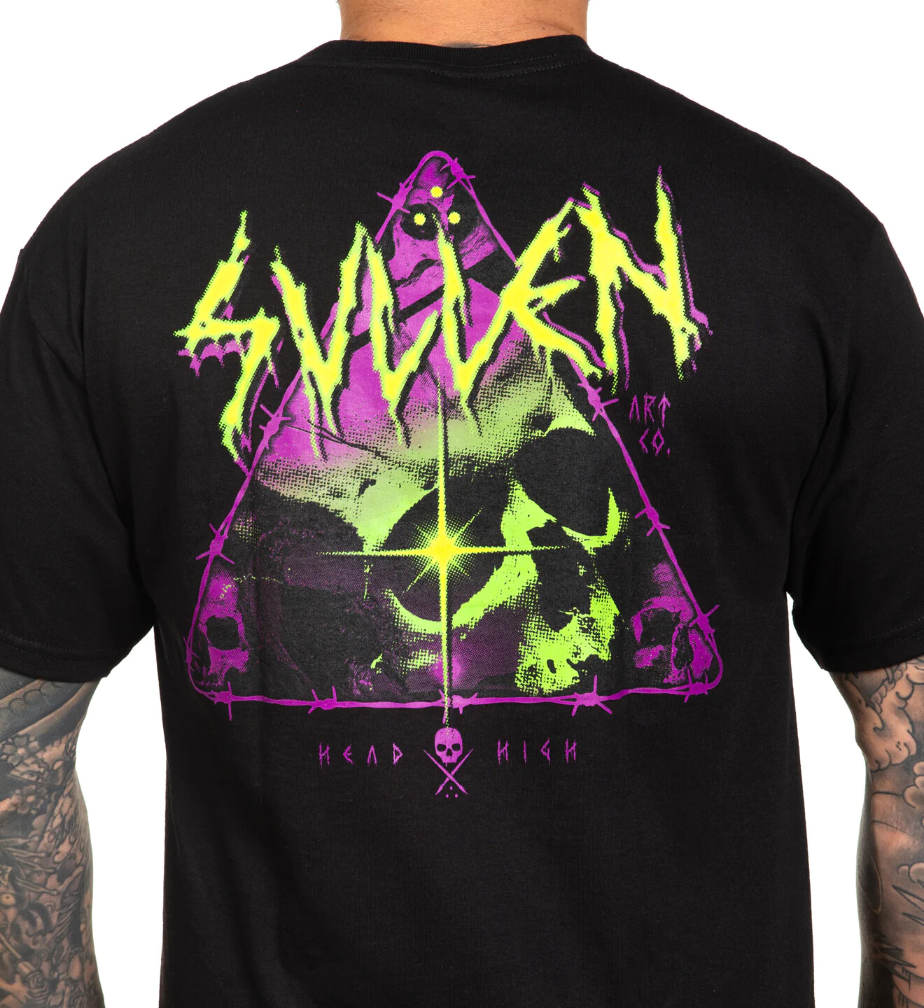 Sullen Pin Up Punk Street Life Gothic Americana Tattoo Art Mens Tee HEAD HIGH gallery