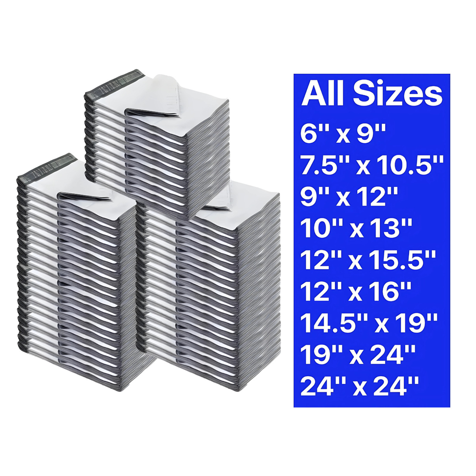 POLY MAILERS SHIPPING ENVELOPES PLASTIC SELF SEALING MAILING BAGS CHOOSE SIZE