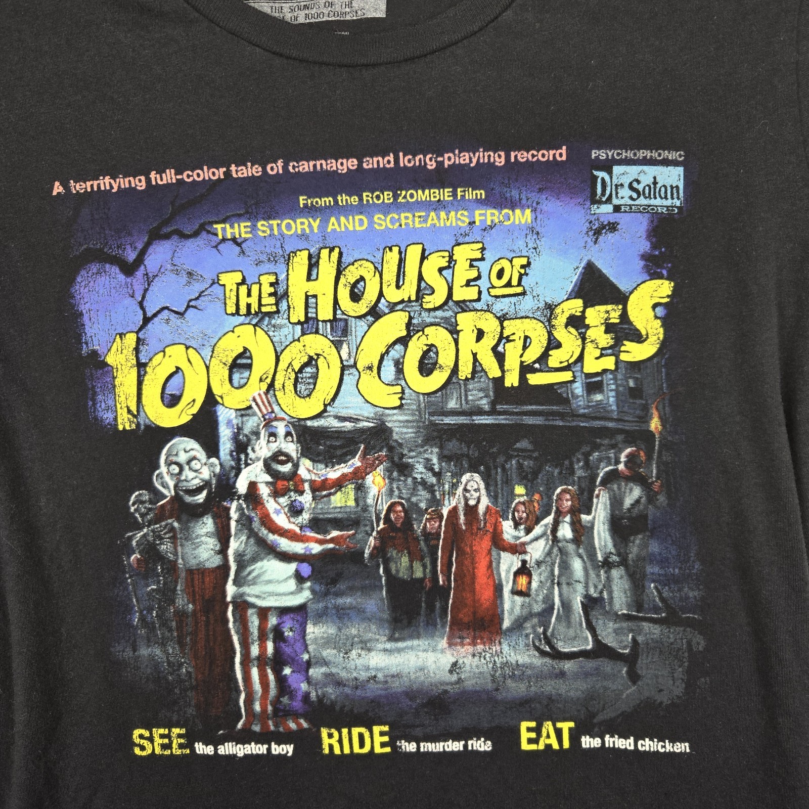 Fright Rags House Of 1000 Corpses Rob Zombie Womens Black T Shirt Size M gallery